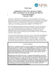 White Paper - Implications of the TSCA Inventory Update Rule ...