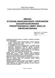 zmiana studium uwarunkowaÅ i kierunkÃ³w zagospodarowania ...