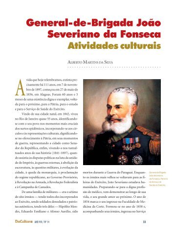 artigos - General de Brigada JoÃ£o Severiano da Fonseca - FunCEB