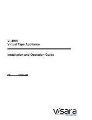 VI-4990 Virtual Tape Appliance - Visara International