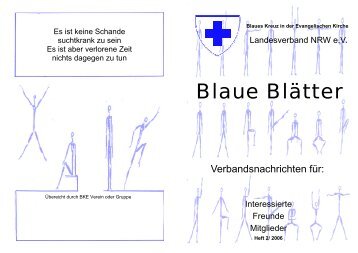 Blaue BlÃ¤tter 2 / 2006 - Blaues Kreuz in der Ev. Kirche ...