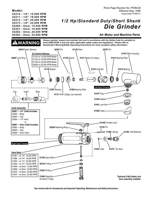 Die Grinder - Dynabrade Inc.