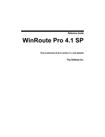 WinRoute Pro 4.1 SP - Kerio Software Archive