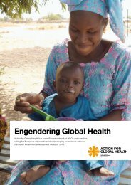 Engendering Global Health - Action for Global Health