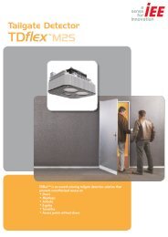 Tailgate Detector TDflexâ¢ M2S Brochure - IEE
