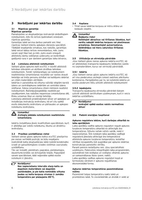 ecoTEC pro-plus lietoÅ¡anas instrukcija.pdf - vaillant.lv