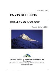 Envis bulletin vol 12 1 - ENVIS Centre on Himalayan Ecology