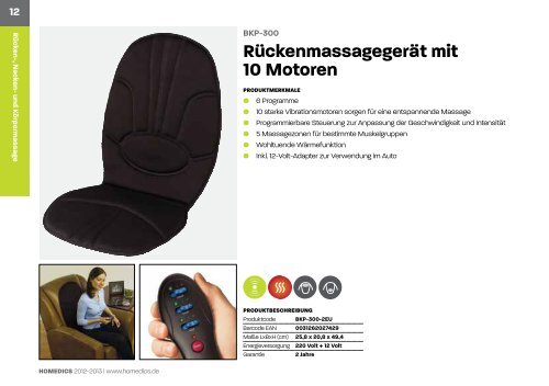 HoMedics Katalog 2012/2013 - Schimek Electronics