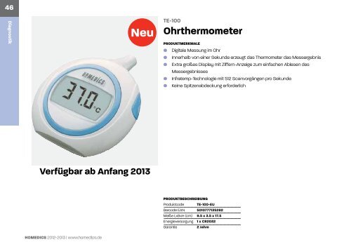 HoMedics Katalog 2012/2013 - Schimek Electronics