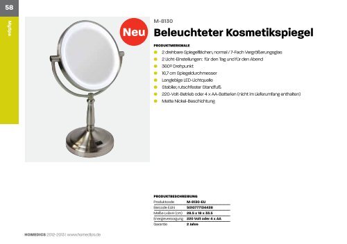HoMedics Katalog 2012/2013 - Schimek Electronics