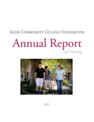 Alvin Community College Foundation