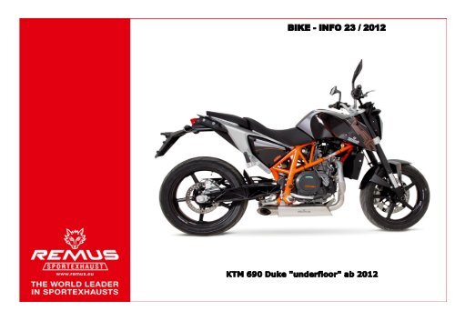 23.12 KTM 690 Duke underfloor ab 2012 - Phoenix Motorrad Tuning