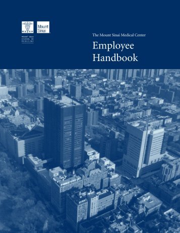 Employee Handbook - Mount Sinai Hospital