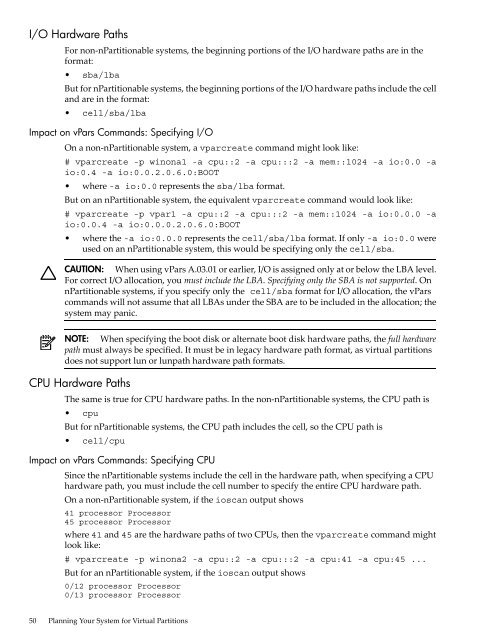 HP-UX Virtual Partitions Administrator's Guide - filibeto.org