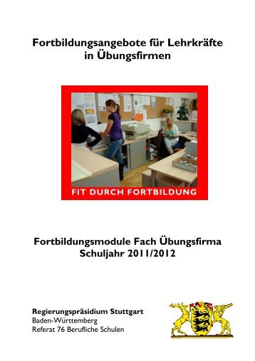 Fortbildungsangebote fÃ¼r LehrkrÃ¤fte in Ãbungsfirmen - Schule und ...