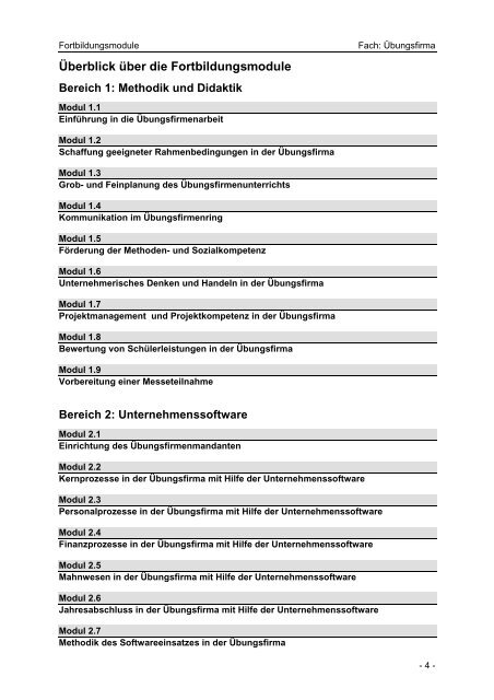 Fortbildungsangebote fÃ¼r LehrkrÃ¤fte in Ãbungsfirmen - Schule und ...