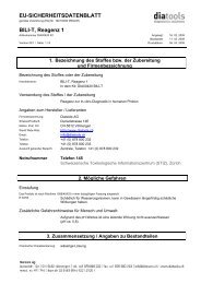 EU-SICHERHEITSDATENBLATT BILI-T, Reagenz 1 - diatools AG