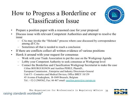 Borderline and Classification Work Group â Introduction - TOPRA