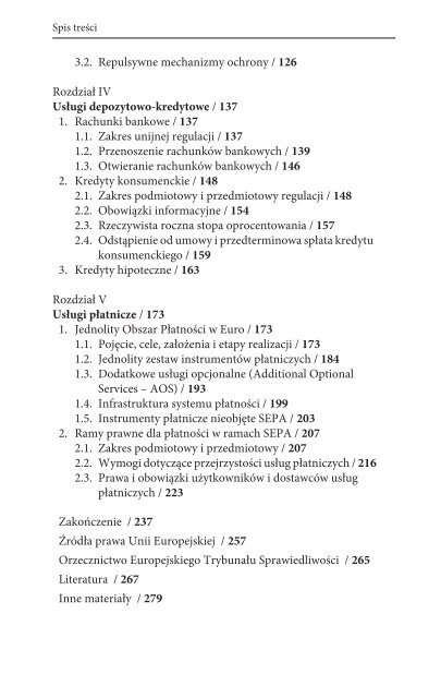 USÅUGI bANKOwE w REGULACJACh UNII EUROPEJSKIEJ