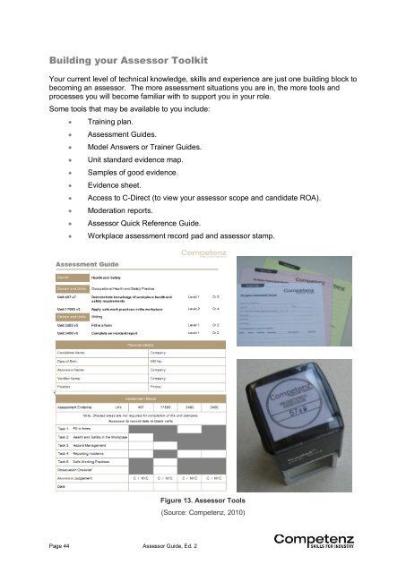 Assessor Guide [PDF] - Competenz