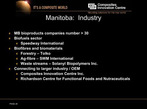 Manitoba and the Emerging Bioeconomy