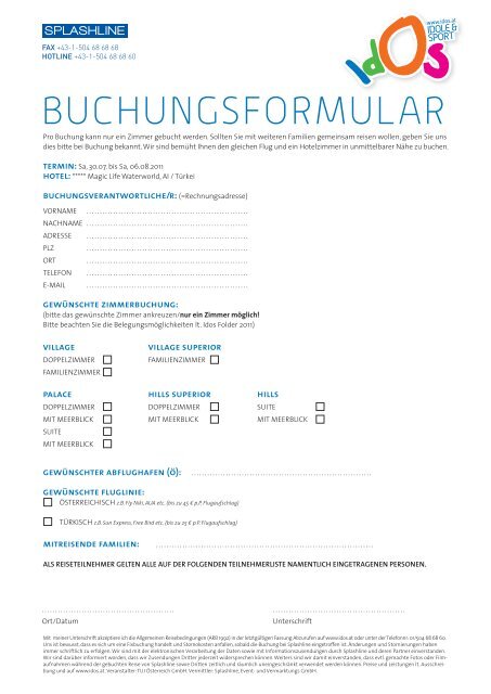 BUCHUNGSFORMULAR