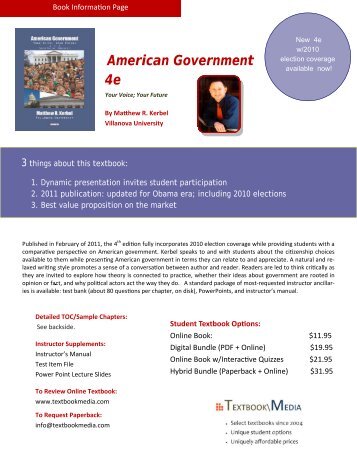 American Government 4e - Textbook Media