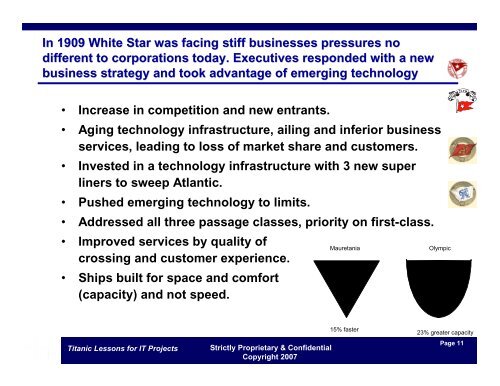 “Titanic Lessons for IT Projects” - FVP PMP Luncheons - Noblis