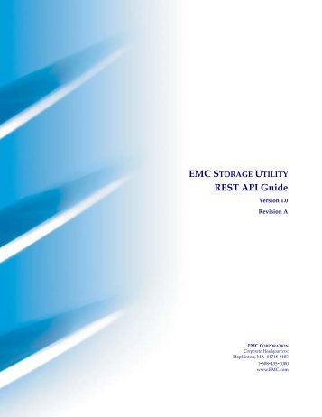 ESU REST API Guide.book - EMC Community Network