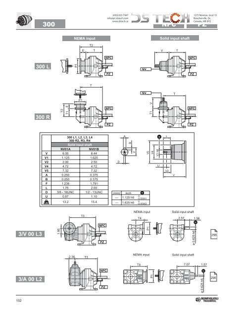 Bonfiglioli 300 NEMA - DS TECH