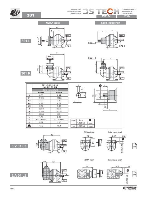 Bonfiglioli 300 NEMA - DS TECH