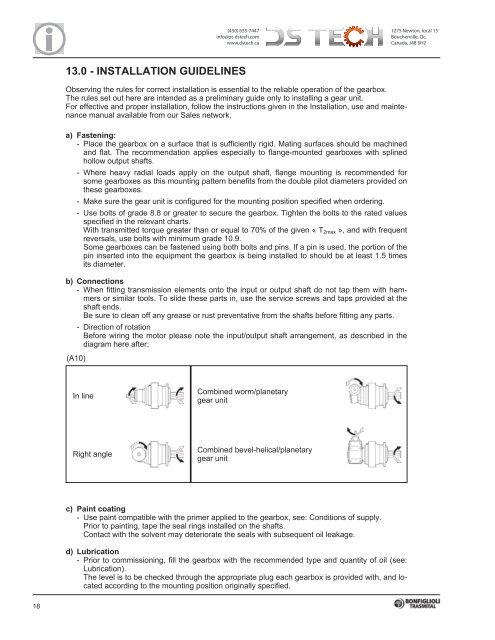 Bonfiglioli 300 NEMA - DS TECH