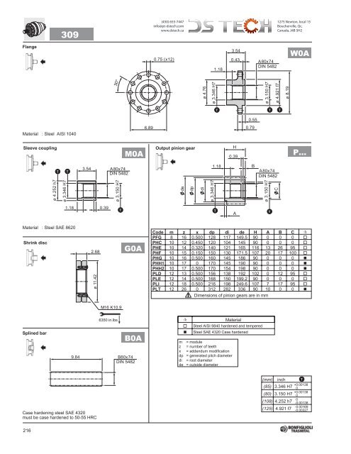 Bonfiglioli 300 NEMA - DS TECH