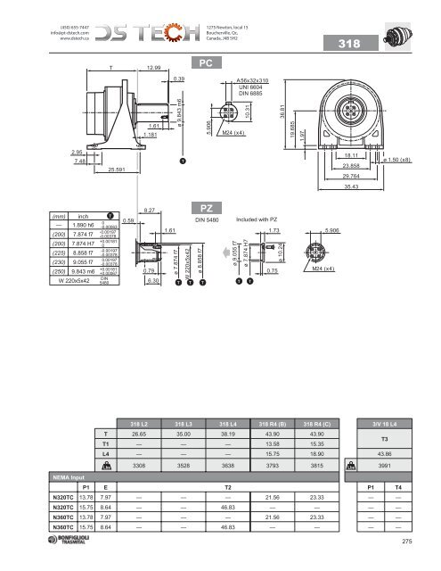 Bonfiglioli 300 NEMA - DS TECH