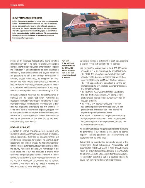 2003 Corporate Citizenship Report - Ford Motor Company