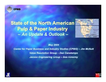 State of the North American Pulp & Paper Industry - The Center for ...