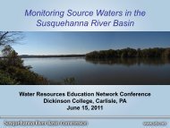 SRBC Early Warning System & Source Water Protection ... - WREN