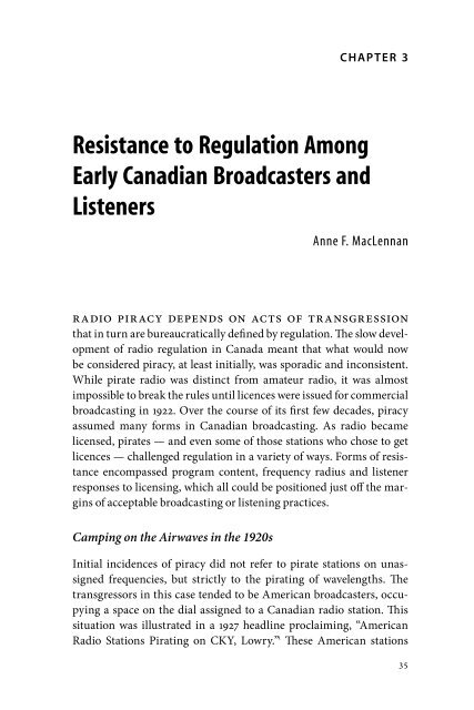 Andrea Langlois et al - Islands of Resistance - Pirate Radio in Canada