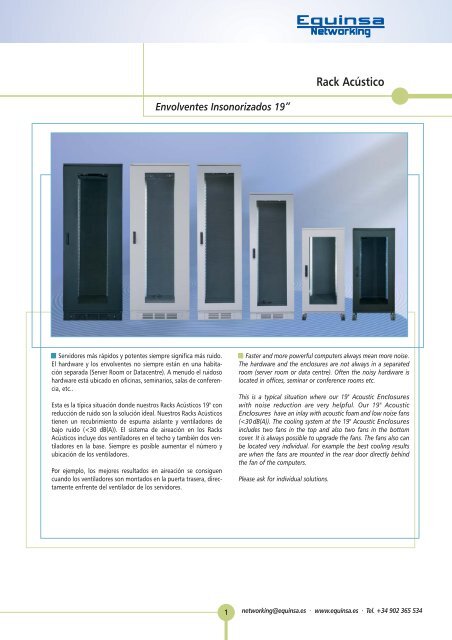 Rack AcÃºstico - Equinsa Networking