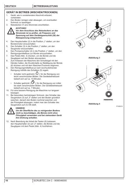 SCRUBTEC 234 C USER MANUAL - Wap Nilfisk Alto Shop