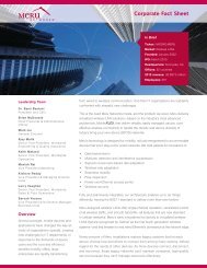 Corporate Brochure - Meru Networks