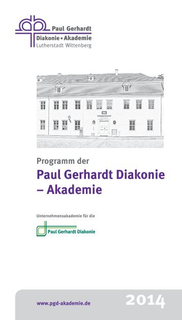 Akademieprogramm 2014 - Paul Gerhardt Diakonie - Akademie ...