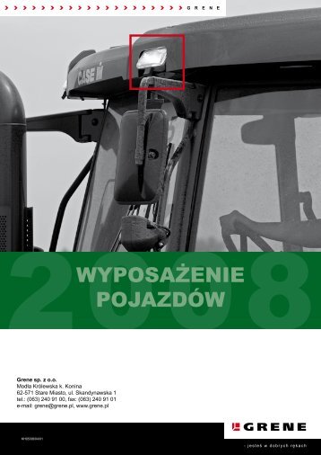 WyposaÅ¼enie POJAZDÃW - Grene