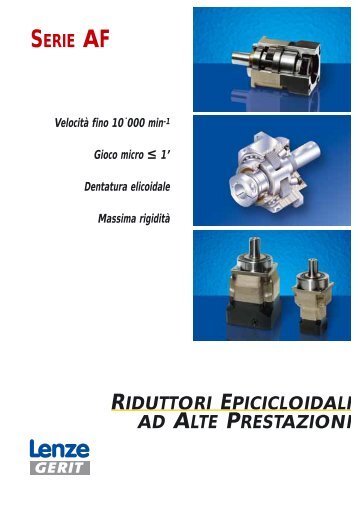 Catalogo PDF - Riduttori epicicloidali SERIE AF