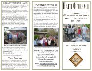 Haiti Outreach Brochure, rev D