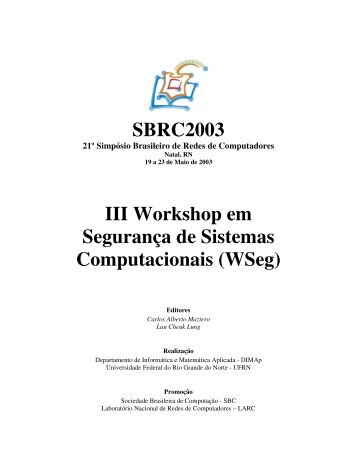 SBRC2003 III Workshop em SeguranÃ§a de Sistemas ...