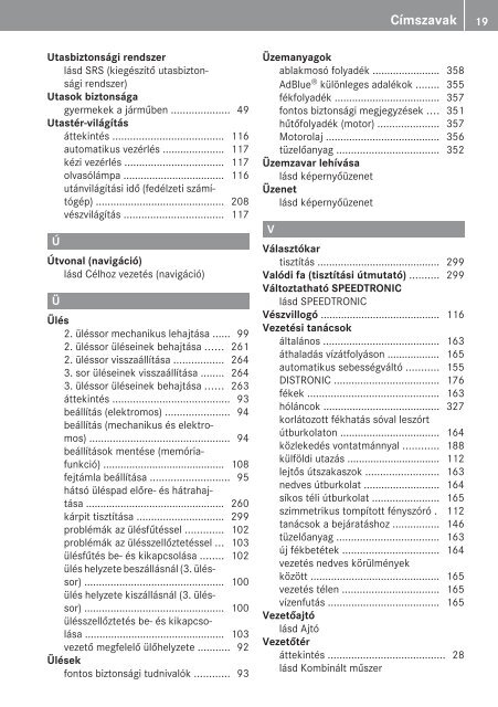 Mercedes-Benz R-osztÃ¡ly kezelÃ©si ÃºtmutatÃ³ letÃ¶ltÃ©se (PDF)