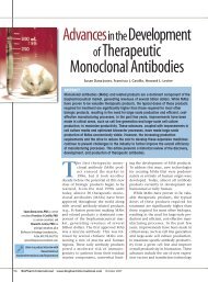 Advances in the Development of Therapeutic Monoclonal Antibodies