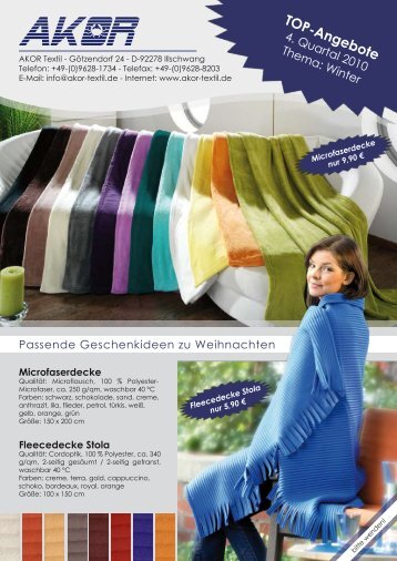 TOP-Angebote - AKOR Textil