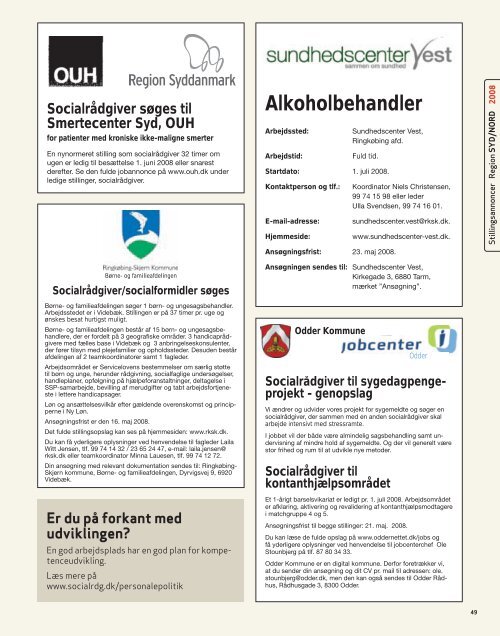SocialrÃ¥dgiveren nr. 9-2008 - Dansk SocialrÃ¥dgiverforening